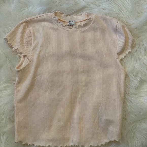 Sunday Best Ruffle Cut Pink Top - Picture 4 of 4